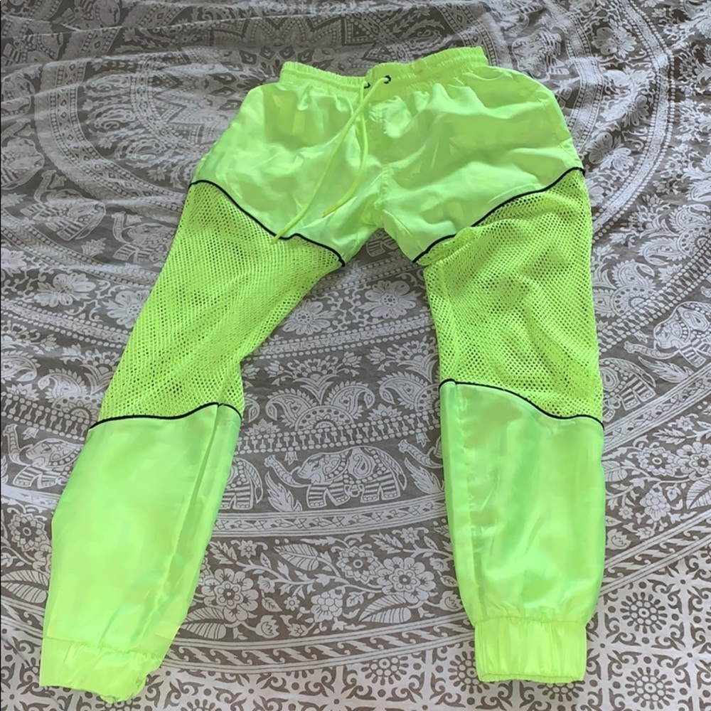 LF NEON JOGGERS WITH MESH  XS